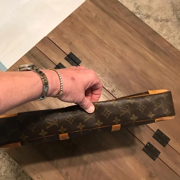 Louis Vuitton Brown Monogram PROJECT Travel Bag with Vachetta Leather Straps - Picture 7 of 10